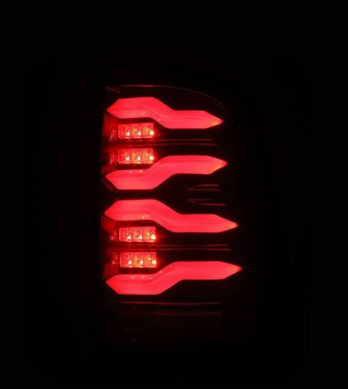 AlphaRex 09-18 Dodge RAM LUXX-Series LED Taillights Black Red w/Actv Light & SS thumbnail 4