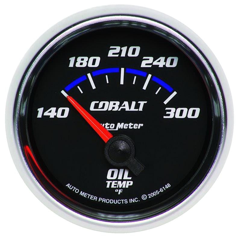 Autometer Cobalt 2 1/6in 140-300 Degree F Oil Temperature Gauge