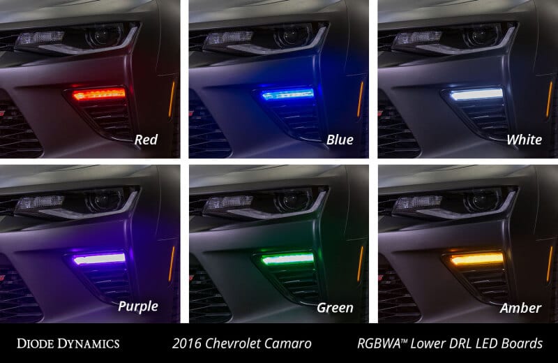 Diode Dynamics 16-18 Chevrolet Camaro RGBWA Lower DRL Boards thumbnail 8