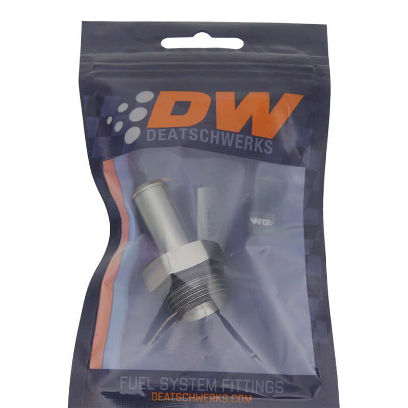 DeatschWerks 10AN ORB Male to 1/2in Male Barb Fitting - Anodized DW Titanium thumbnail 2