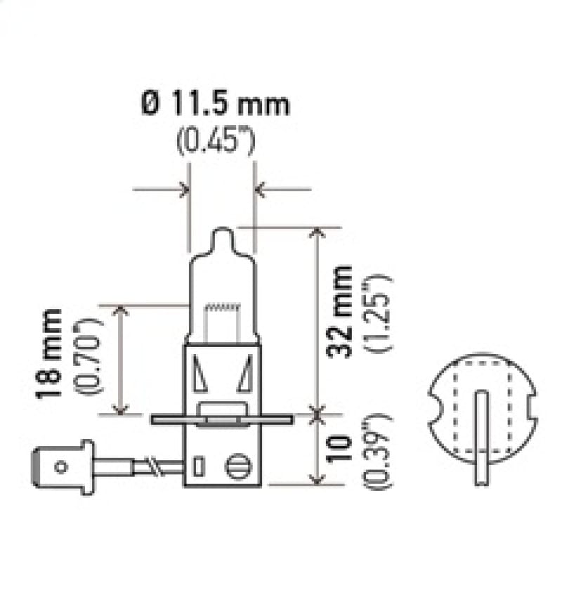 Hella Optilux H3 12V / 100W Xenon White XB Light Bulb thumbnail 4