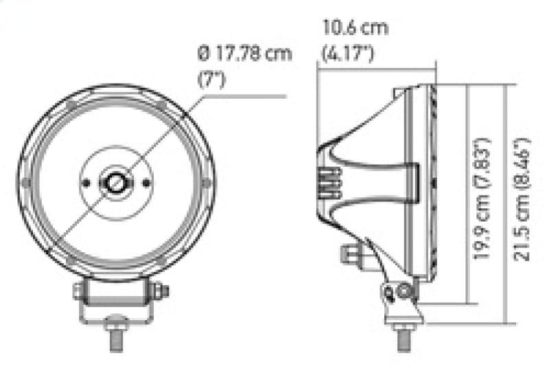 Hella Value Fit 7in Light - 30W Round Spot Beam - LED thumbnail 3
