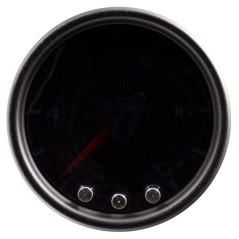 Autometer Spek-Pro Gauge Pyro. (Egt) 2 1/16in 2000f Stepper Motor W/Peak & Warn Blk/Smoke/Blk thumbnail 2