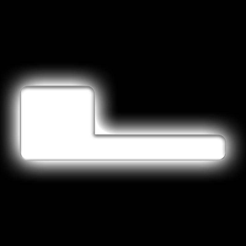 ORACLE Lighting Universal Illuminated LED Letter Badges - Matte Wht Surface Finish - L - 3140-L-001