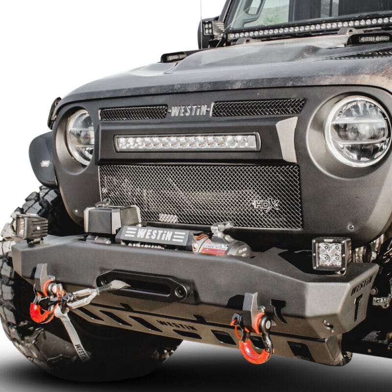 Westin 18-22 Jeep Wrangler JL / 20-22 Gladiator WJ2 Stubby Front Bumper - Tex. Blk thumbnail 4
