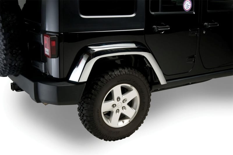 Putco 07-18 Jeep Wrangler Chrome ABS Fender Flares thumbnail 2
