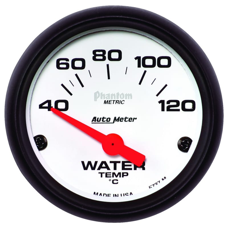 Autometer Phantom 52mm 40-120 Deg C Electronic Water Temp Gauge thumbnail 2