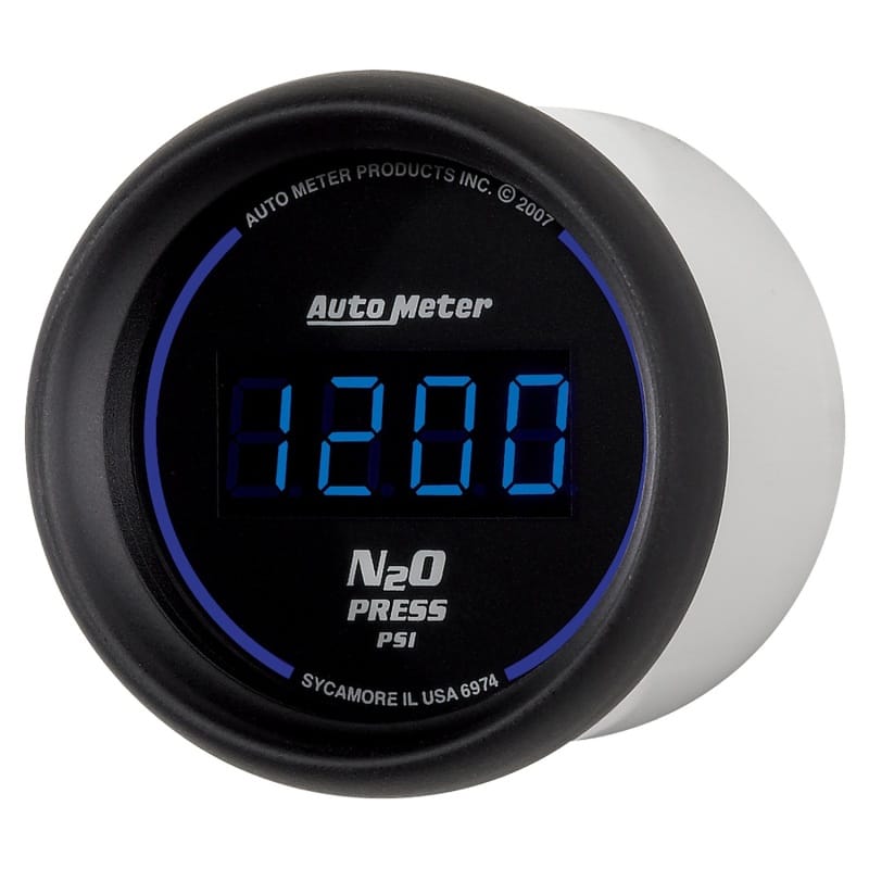 Autometer Ultra-Lite 2-1/16in 1600 PSI Digital Nitrous Pressure Gauge - Black thumbnail 2