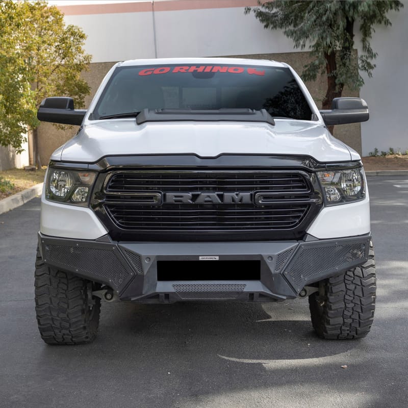 Go Rhino 19-24 Ram 1500 (Excl. Rebel/Warlock/TRX) Element FR Bumper w/Fixed Lgt Bar Mount - Tex. Blk thumbnail 2