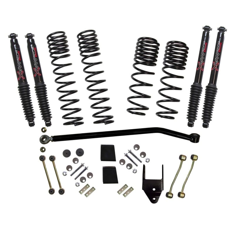 Skyjacker 21-23 Jeep Wrangler JL Rubicon 4XE 4 Dr LT 3.75in Coil Sys w/ Black MAX Shocks