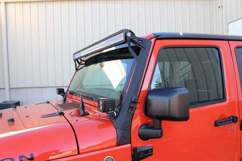 Fishbone Offroad 07-18 Jeep Wrangler JK 52In Light Bar Bracket thumbnail 4
