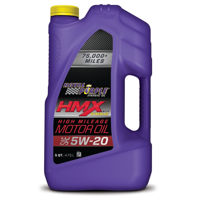 Royal Purple HMX Premium Synthetic High Mileage 5W20 Motor Oil - 5 Quart thumbnail 2
