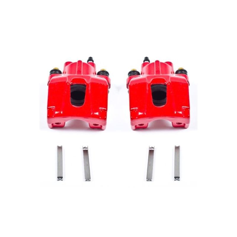 Power Stop 06-10 Jeep Commander Rear Red Calipers w/o Brackets - Pair