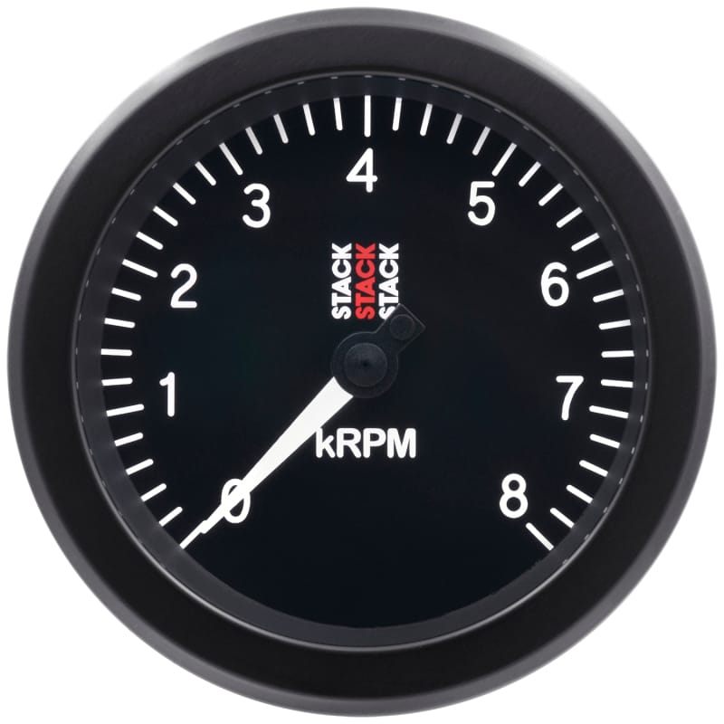 Autometer Stack Sport 88mm 0-8K RPM Tachometer - Black thumbnail 4