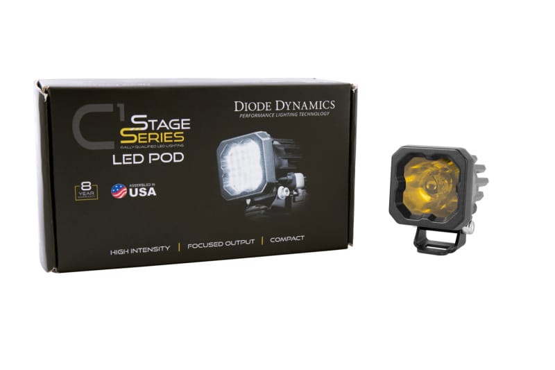 Diode Dynamics Stage Series C1 LED Pod Pro - Yellow Wide Standard ABL Each thumbnail 5