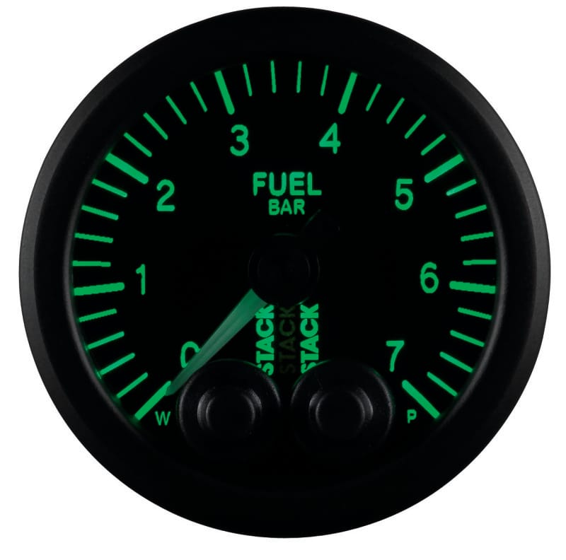Autometer Stack 52mm 0-7 Bar M10 Male Pro-Control Fuel Pressure Gauge - Black thumbnail 5