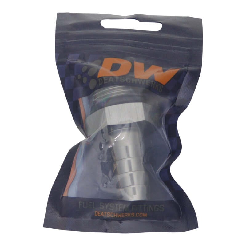 DeatschWerks 10AN ORB Male to 1/2in Male Triple Barb Fitting (Incl O-Ring) - Anodized DW Titanium thumbnail 2