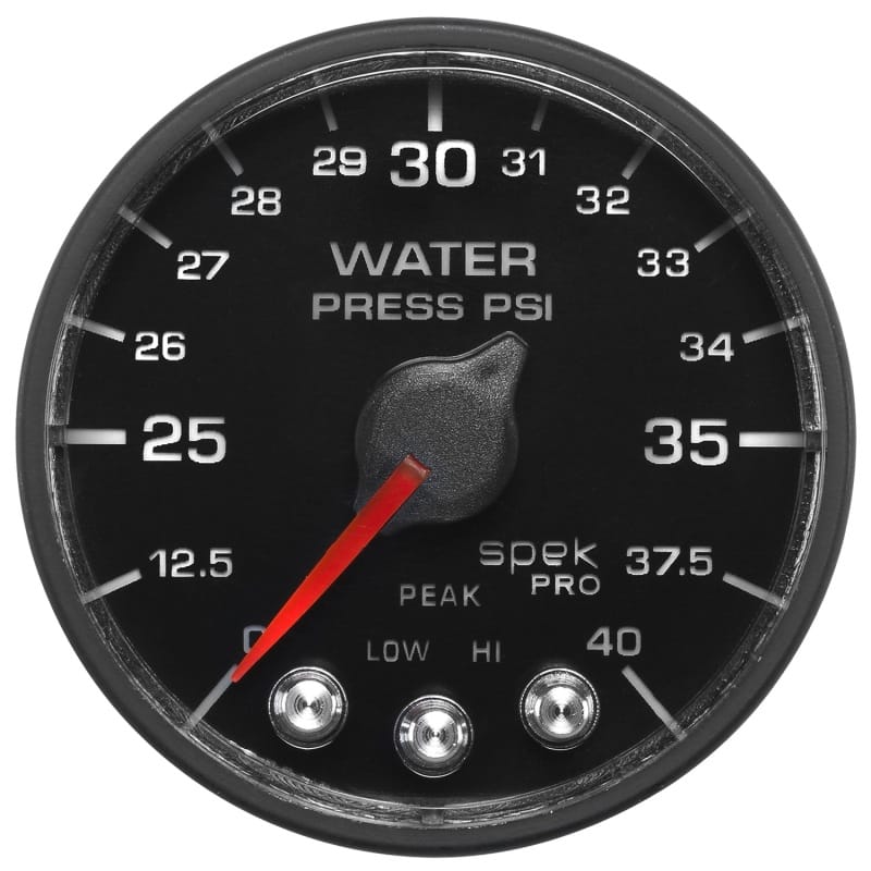 Autometer Spek-Pro - Nascar 2-1/16in Water Press 0- 40 psi Bfb thumbnail 2
