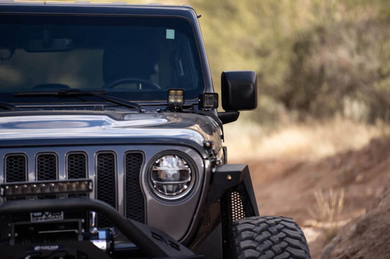 DV8 Offroad 18-22 Jeep Gladiator JT Cowl Light Bar Bracket thumbnail 4