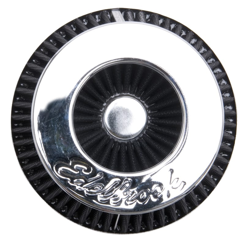 Edelbrock Air Filter Pro-Flo Series Conical 3 7In Tall Black/Chrome thumbnail 3
