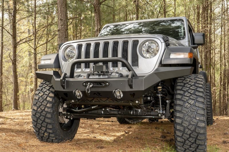 Rugged Ridge HD Bumper Full Width Front 07-18 Jeep Wrangler JK 18-20 Jeep Wrangler JL 2020 JT thumbnail 2