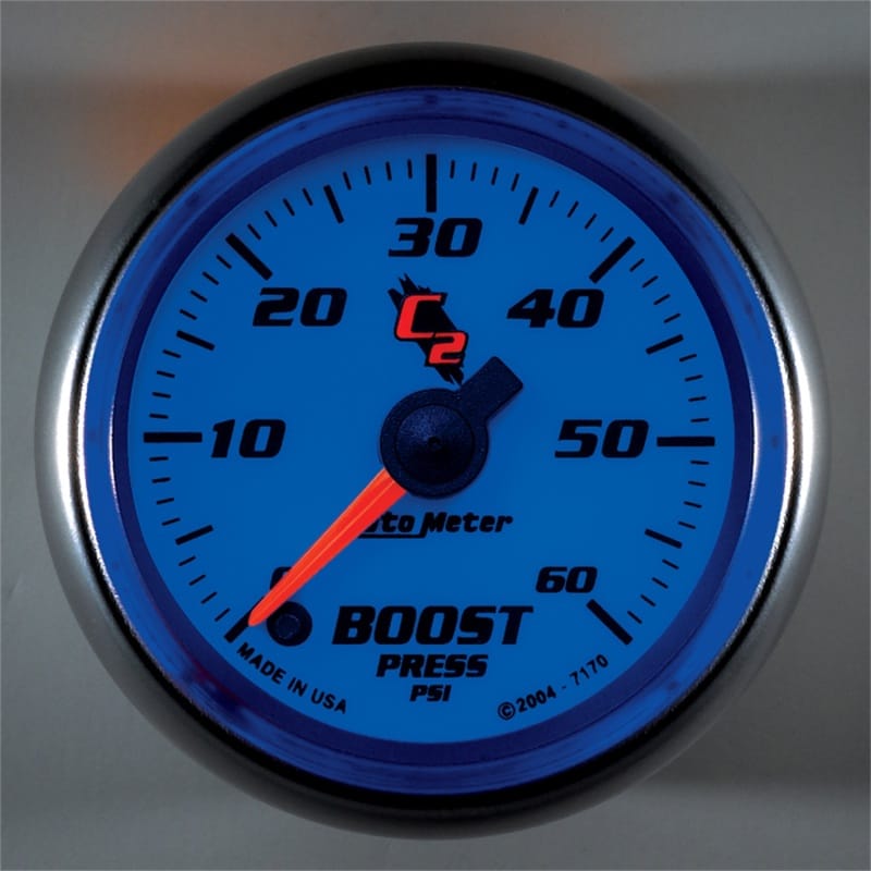 AutoMeter Gauge Boost 2-1/16in. 60PSI Digital Stepper Motor C2 thumbnail 2