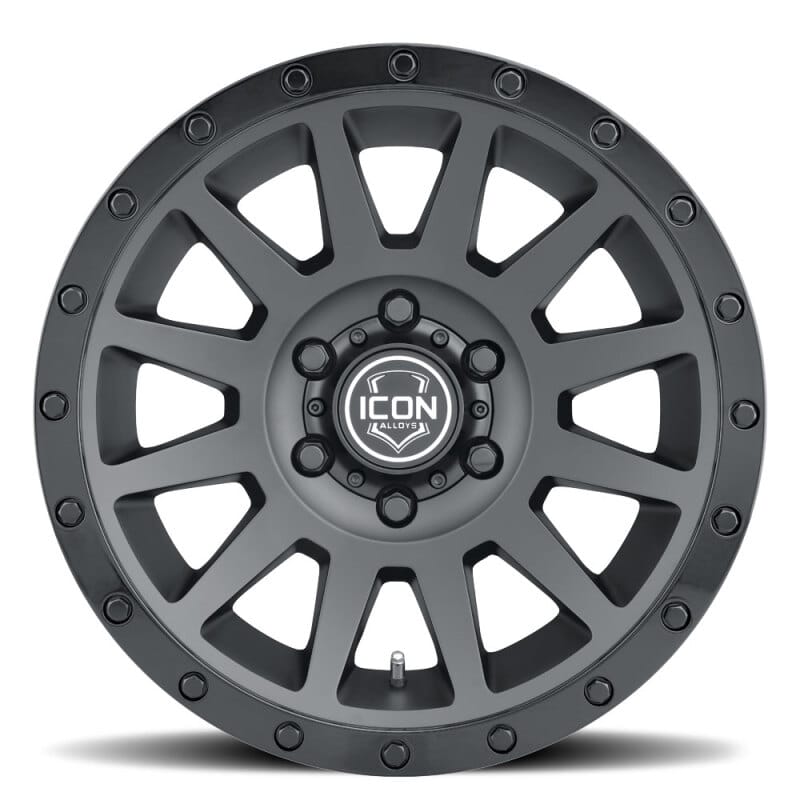 ICON Compression 18x9 / 5x5 / -12mm / 4.5in BS Double Black Wheel thumbnail 3
