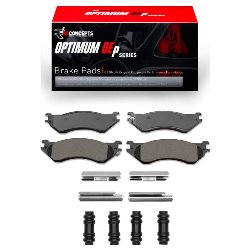 R1 97-04 Dodge Ram 1500 Pickup Front Optimum OE Pads & Hardware Kit