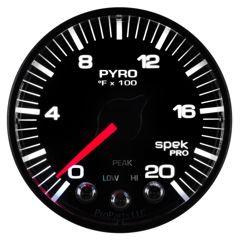 Autometer Spek-Pro 52.4mm 0-2000F Digital Stepper Motor Pyrometer Gauge thumbnail 6