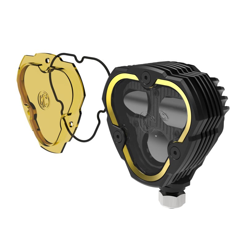 KC HiLiTES FLEX ERA 3 Dual Mode SAE Fog Light - Single Light Master Kit (w/Clear + Yellow Lens) thumbnail 4