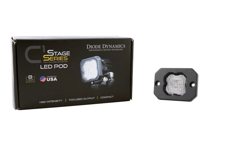 Diode Dynamics Stage Series C1 LED Pod - White SAE Fog Flush ABL Each thumbnail 3