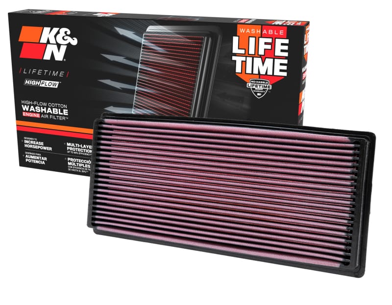 K&N 96-02 Jeep Wrangler 2.5L L4 / 96-06 4.0L L4 Drop In Air Filter thumbnail 2