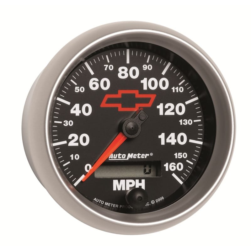 Autometer Speedometer 3-3/8in, 0-160 MPH, Elec. Programmable - Bowtie Black thumbnail 5