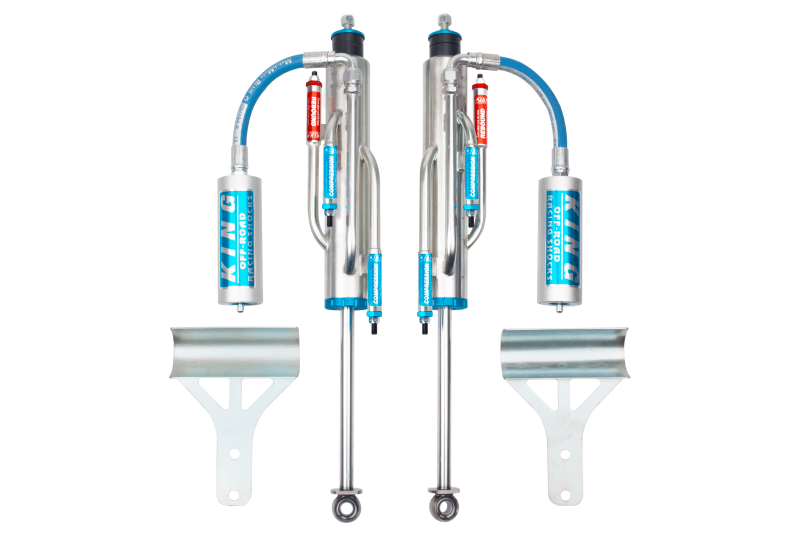 King Shocks 07-18 Jeep Wrangler JK Front 2.5 Dia Hose Remote Bypass Shock 0-2in Lift (Pair)