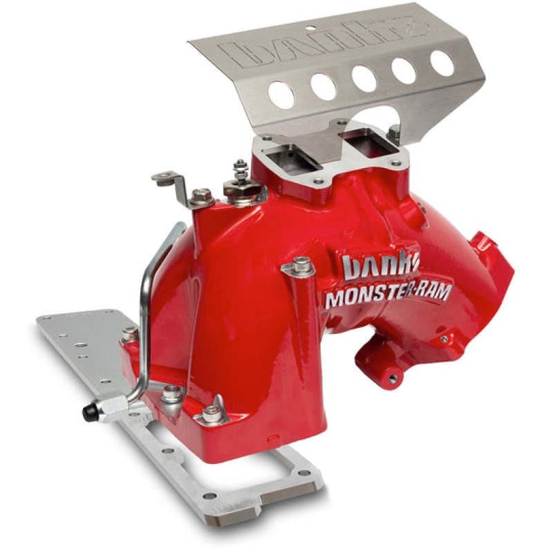 Banks Power 2007.5-2012 Ram 6.7L Monster-Ram Intake System Gen-2 w/Fuel Line - Red w/Heater System thumbnail 4