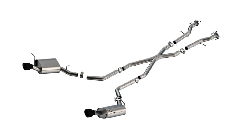 Borla 11-25 Dodge Durango 3.6L V6/5.7L V8 2+4WD S-Type Catback Exhaust - 4.5in Ceramic Black Tips