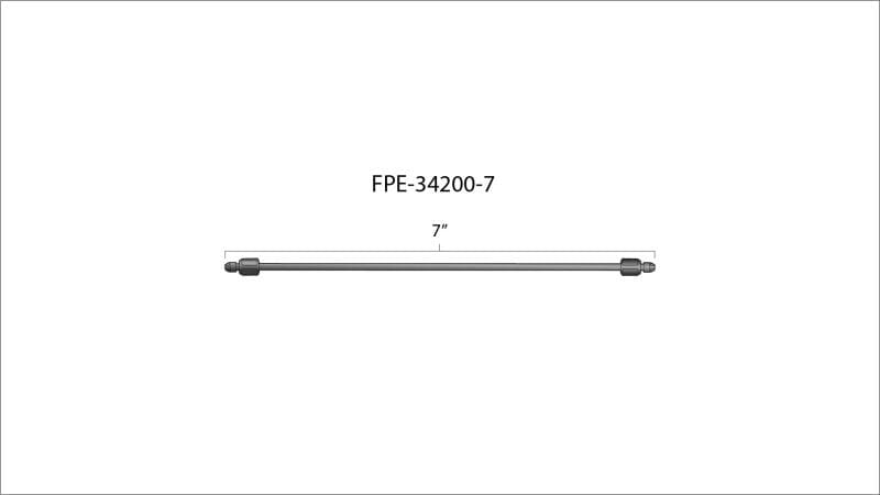 Fleece Performance 7in High Pressure Fuel Line (8mm x 3.5mm Line M14x1.5 Nuts) thumbnail 3