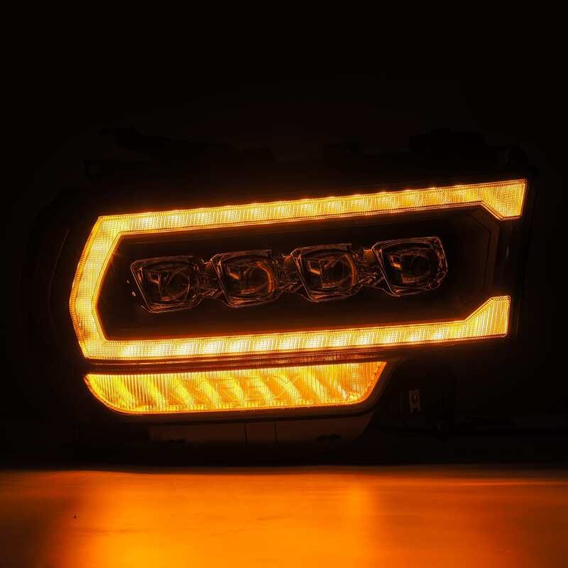 AlphaRex 19-21 Ram 2500 NOVA LED Proj Headlights Plank Style Black w/Activ Light/Seq Signal/DRL thumbnail 3