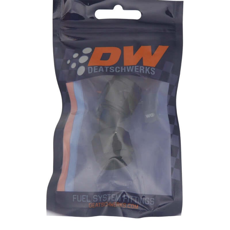DeatschWerks 10AN Flare Female Swivel 45-Degree to 10AN Flare Female Swivel - Anodized Matte Black thumbnail 2