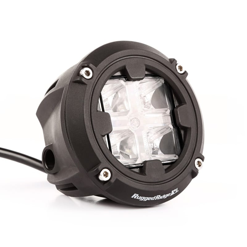 Rugged Ridge Round LED Light 3.5in Combo High/Low Beam thumbnail 2