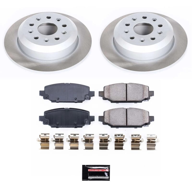 Power Stop 18-22 Jeep Wrangler Rear Semi-Coated Rotor Kit - SC7943