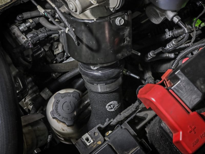aFe 19-23 RAM Diesel L6-6.7L BladeRunner 3.5 IN Aluminum Cold Charge Pipe - Black thumbnail 5