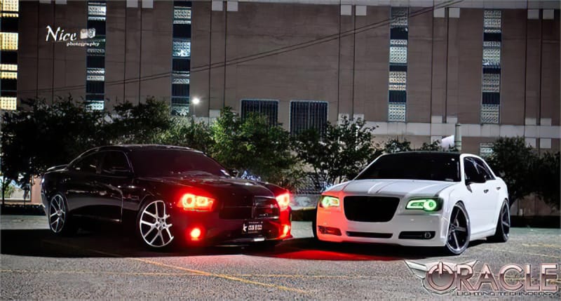 Oracle 11-19 Chrysler 300C DRL Upgrade w/ Halo Kit - ColorSHIFT
