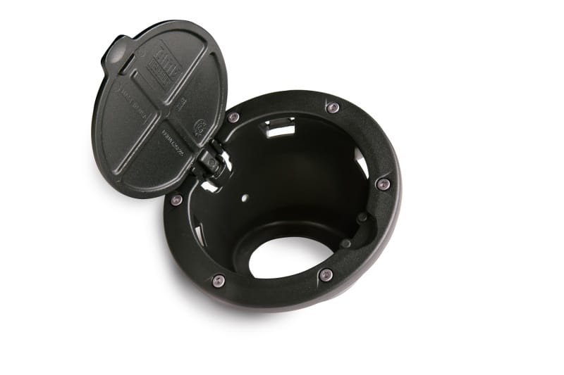 AMP Research 2007-2017 Jeep Wrangler JK 2/4 Door Fuel Door - Black thumbnail 3