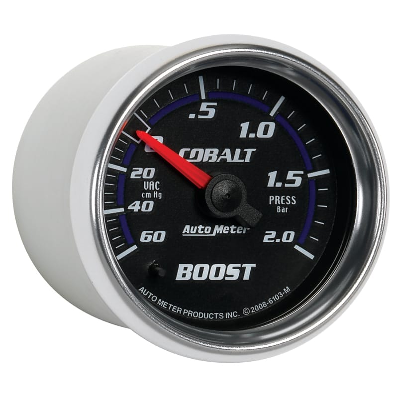 Autometer Cobalt 52mm 2 BAR Mechanical Boost Gauge thumbnail 5