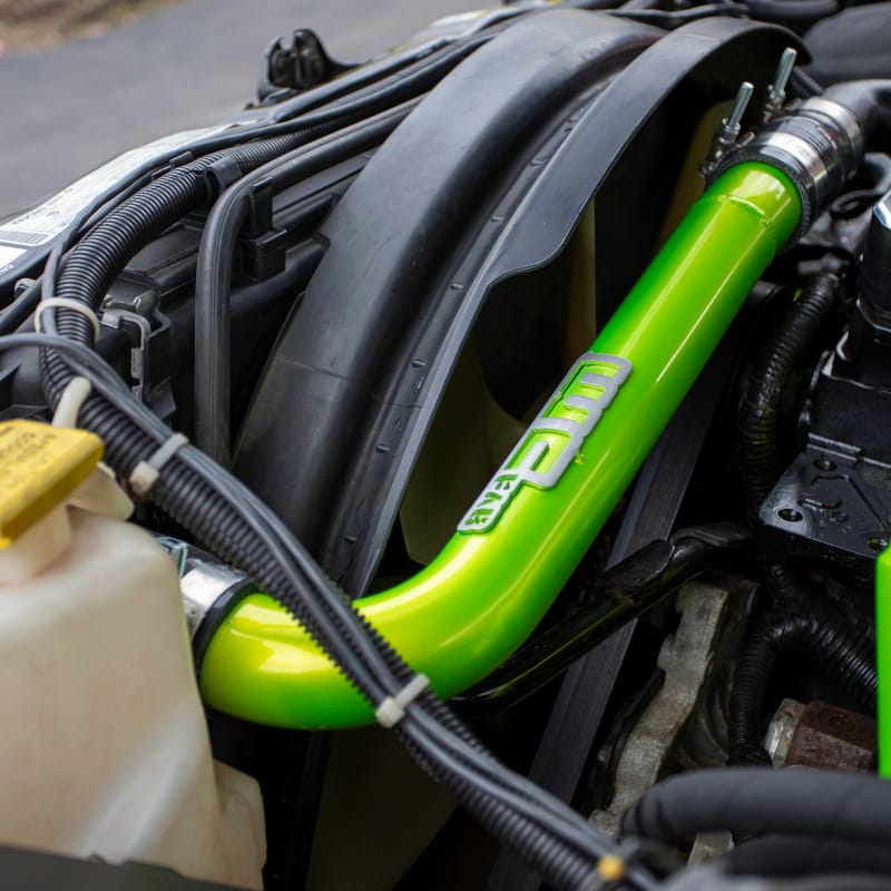 Wehrli 03-09 Cummins 5.9L/6.7L Upper Coolant Pipe - Kiwi Green thumbnail 4