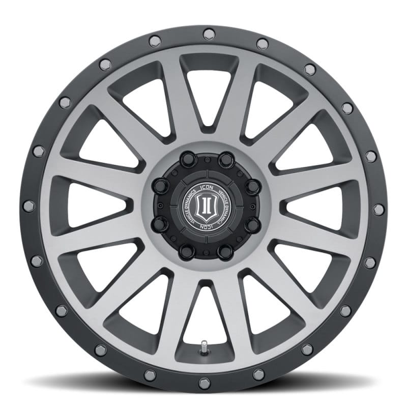 ICON Compression 20x10 8x6.5 -19mm Offset 4.75in BS 121.4mm Bore Titanium Wheel thumbnail 2
