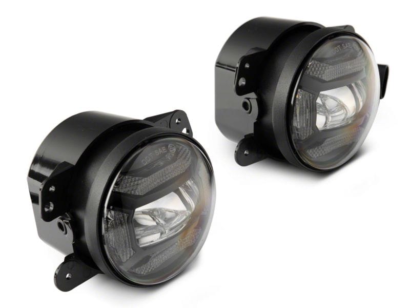 Raxiom 07-18 Jeep Wrangler JK Axial Series 4-In LED Fog Lights- Clear thumbnail 2