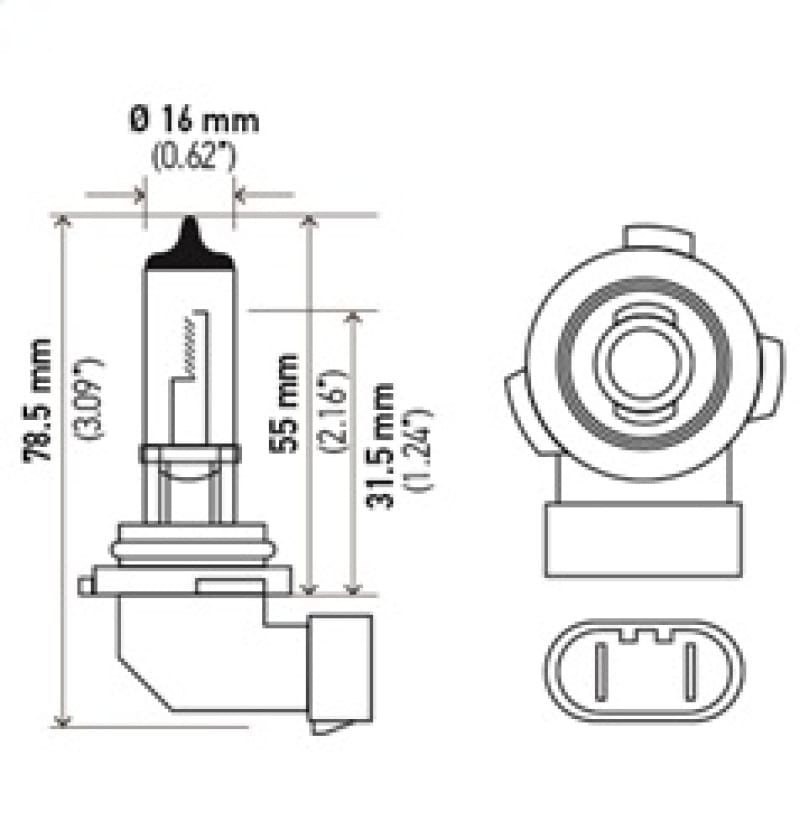 Hella Optilux H10 12V/42W XY Xenon Yellow Bulb thumbnail 4