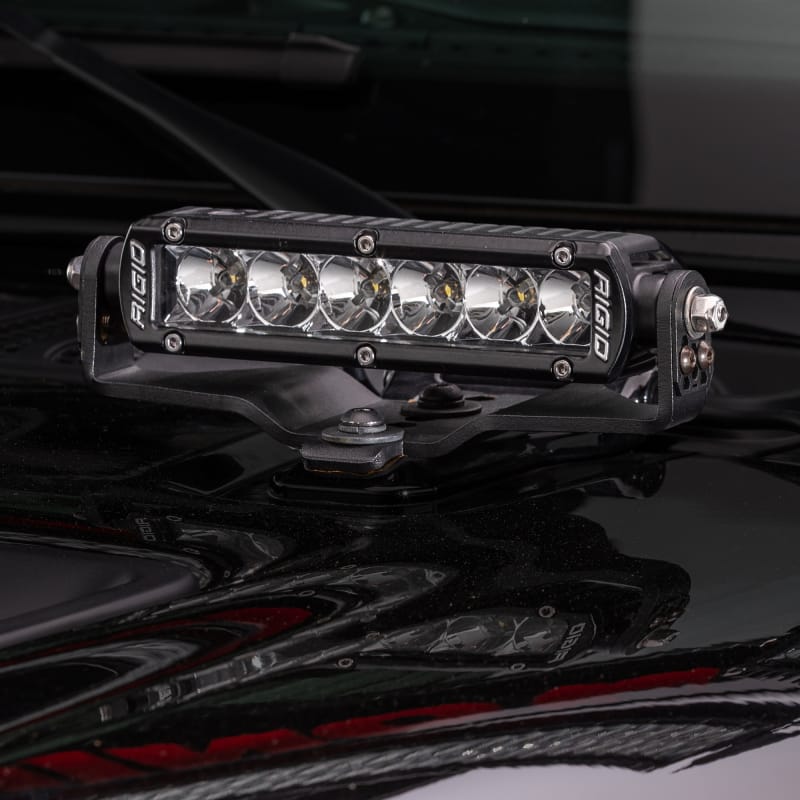 Go Rhino 18-20 Jeep Wrangler JL/JLU/Gladiator JT Light Mount - Two 6in Single Row - 731060T thumbnail 3